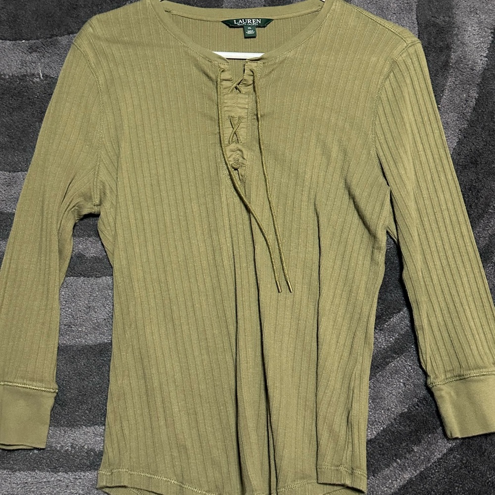 Women’s Xl Ralph Lauren Rib Knit Lace Knit